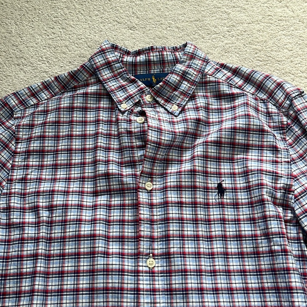 Boys BUNDLE Polo Raulph Lauren Plaid Dress Shirts Size XL - Picture 10 of 13